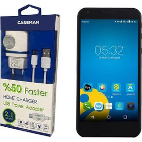 Case Man Vestel 5000 Data Kablosu+Şarj Cihazı Seyahat Tipi Adaptör