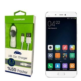 Case Man Xiaomi Mi5 Pro Data Kablosu+Araç Şarj Cihazı Adaptör