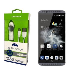 Case Man ZTE Axon 7 Data Kablosu+Araç Şarj Cihazı Adaptör