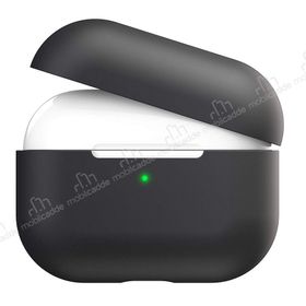 CaseStreet Airpods Pro Siyah Silikon Kılıf