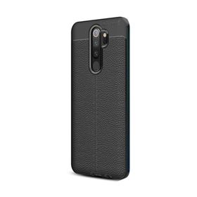 CaseStreet OPPO A9 2020 Niss Deri Görünümlü Nano Glass Siyah Silikon Cep Telefonu Kılıf