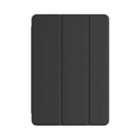 CaseStreet Samsung Galaxy Tab S6 T 860 Smart Cover Standlı Kapaklı Siyah Silikon Cep Telefonu Kılıf