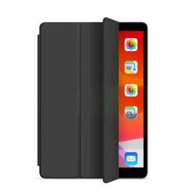 CaseStreet Samsung Galaxy Tab S6 T 860 Smart Cover Standlı Kapaklı Siyah Silikon Cep Telefonu Kılıf