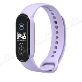 CaseStreet Xiaomi Mi Band 5 Lila Silikon Kordon