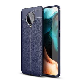 CaseStreet Xiaomi Redmi K30 Niss Deri Görünümlü Kırmızı Silikon Cep Telefonu Kılıf