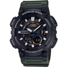 Casio AEQ-110W-3AVDF Yeşil Erkek Kol Saatii