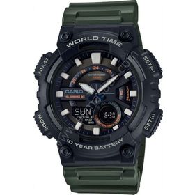 Casio AEQ-110W-3AVDF Yeşil Erkek Kol Saatii