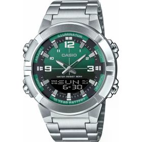 Casio AMW-870DA-3AVDF Quartz Çelik Gri Yeşil Kadran Erkek Kol Saati