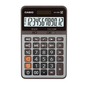 Casio AX-120B Siyah Gri 12 Haneli Hesap Makinesi