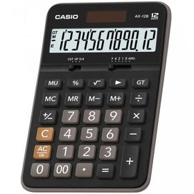 Casio AX-12B 12 Haneli Siyah Masa Tipi Hesap Makinesi