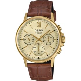 Casio Bms-300gl-5avdf Kahve Deri Erkek Kol Saati