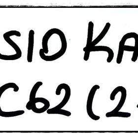 Casio DBC-62 Plastik kordon