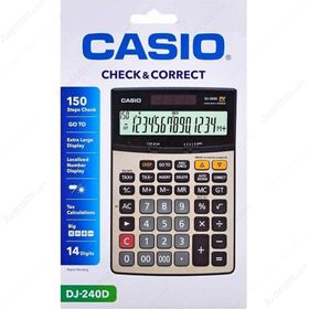 Casio DJ-240D Masaüstü Hesap Makinesi 14 haneli