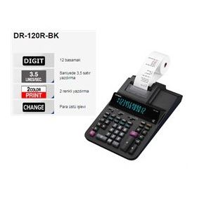 Casio DR-120R-BK-E-DC Hesap Makinesi