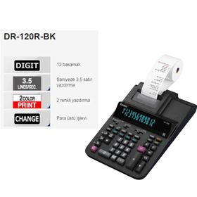 Casio DR-T120 Şeritli Hesap Makinesi