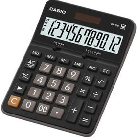 Casio DX-12B-BK 12 Hane Masaüstü Hesap Makinesi
