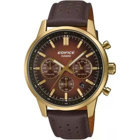 Casio Efr-575cl-5adf Kahverengi Deri Erkek Kol Saati