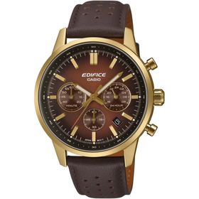 Casio Efr-575cl-5adf Kahverengi Deri Erkek Kol Saati