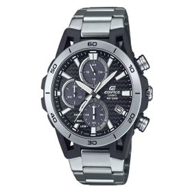 Casio EQS-960D-1AVUDF Edifice Solar Çelik Gri Siyah Kadran Erkek Kol Saati