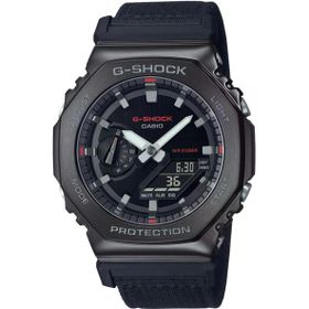 Casio G-Shock GM-2100CB-1ADR G-Steel Siyah Kumaş Kordon Spor Erkek Kol Saati