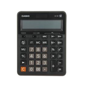 Casio GX-12B-BK 12 Haneli Siyah Hesap Makinesi