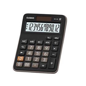 Casio GX-12B-BK 12 Haneli Siyah Hesap Makinesi