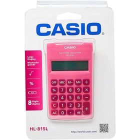 Casio HL 815l PK 8 Hane Pembe Cep Tip Hesap Makinesi