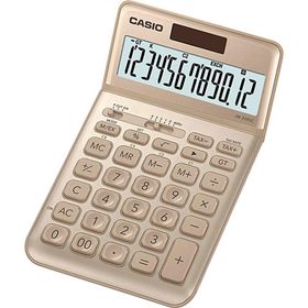 Casio JW-200SC-GD 12 Hane Altın Sarı Masa Üstü Hesap Makinesi