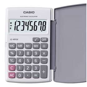 Casio LC-401LV-WE 8 Hane Beyaz Cep Tipi Hesap Makinesi