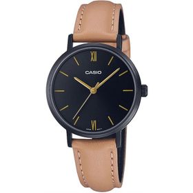 Casio LTP-VT02BL-1AUDF Kadın Saat Kahverengi Kayışlı