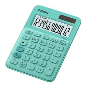 Casio MS-20UC-GN Yeşil 12 Haneli Masaüstü Hesap Makinesi