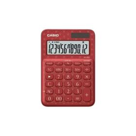 Casio MS-20UC-JRD 12 Hane Kırmızı Desenli Masa Üstü Hesap Makinesi