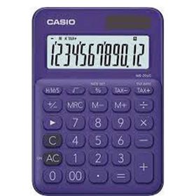 Casio MS-20UC-PL Mor Masaüstü Temel Hesap Makinesi