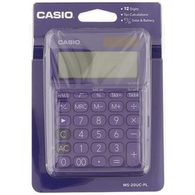 Casio MS-20UC-PL Mor Masaüstü Temel Hesap Makinesi