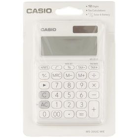Casio MS-20UC-WE Beyaz Masaüstü Temel Hesap Makinesi