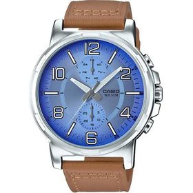 Casio MTP-E313L-2B2VDF Analog Deri Kordon Klasik Erkek Kol Saati
