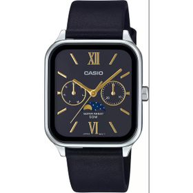 Casio MTP-M305l-1A2VDF Quartz Deri Siyah Sun Moon Erkek Kol Saati