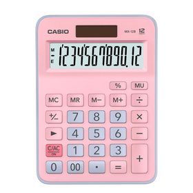 Casio MX-12B-PKLB 12 Haneli Pembe Mavi Masaüstü Hesap Makinesi