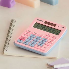 Casio MX-12B-PKLB 12 Haneli Pembe Mavi Masaüstü Hesap Makinesi