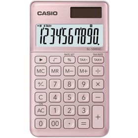 Casio SL-1000SC-PK-N-DP Pembe Desktop Hesap Makinesi
