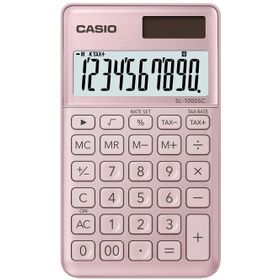 Casio SL-1000SC-PK-N-DP Pembe Desktop Hesap Makinesi