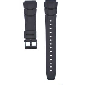 Casio Uyumlu Aq-10 19Mm Siyah Silikon Saat Kordonu