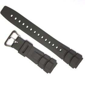 Casio Uyumlu Aq-10 19Mm Siyah Silikon Saat Kordonu