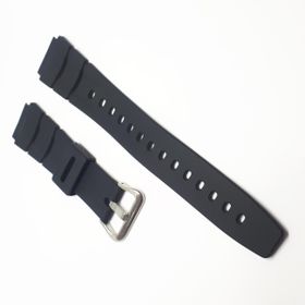 Casio Uyumlu Aq-10 19Mm Siyah Silikon Saat Kordonu