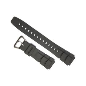 Casio Uyumlu Aq-10 19Mm Siyah Silikon Saat Kordonu