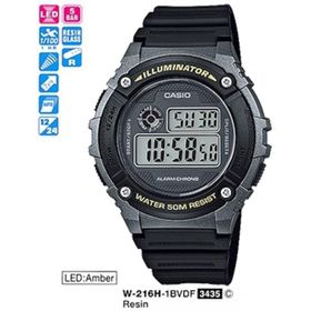 Casio W-216H-1BVDF Siyah Erkek Kol Saati