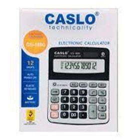 Caslo CS-1800 Siyah-Gri Masaüstü Hesap Makinesi