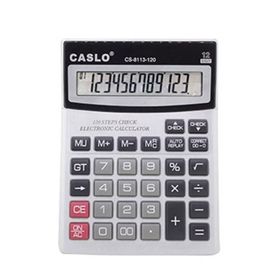 Caslo Cs 8113 12 Hane Orta Boy 120 İşlem Kontrol Hesap Makinesi