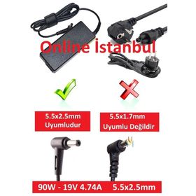 Casper CNC.2350-4K35B-G 19V 4.74A Uyumlu Laptop Adaptör
