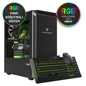 Casper Excalibur E60Z.107K-DE60X-W-H Intel Core i7 10700K 32GB RAM 480GB SSD RTX2060 Super Masaüstü Bilgisayar